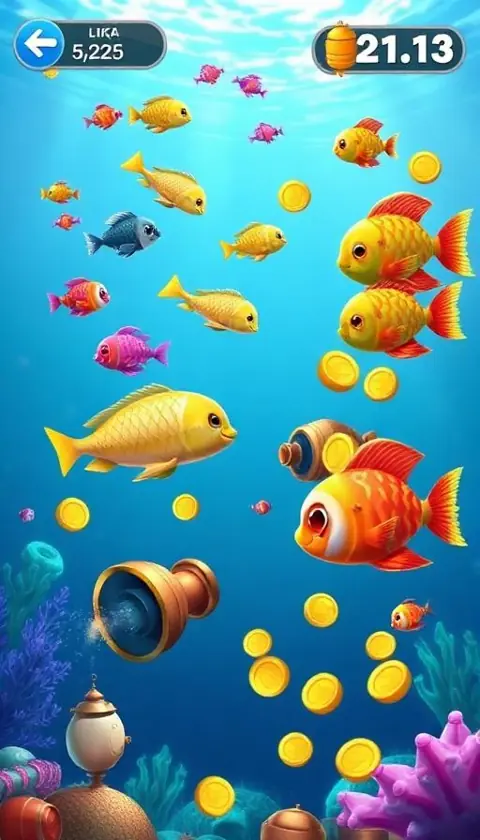 Winpkr fishing arcade game screenshot
